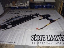 RENAULT R19 DYNAMIC SKI JO ALBERTVILLE 1992 affiche publicitaire 4*3m
