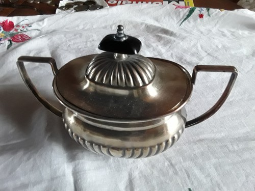 Sucrier métal argenté - métal,