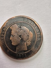RARE 10 centimes Cérès 1871 K
