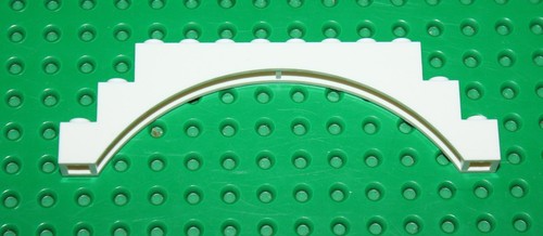 Lego white brick arch - white,