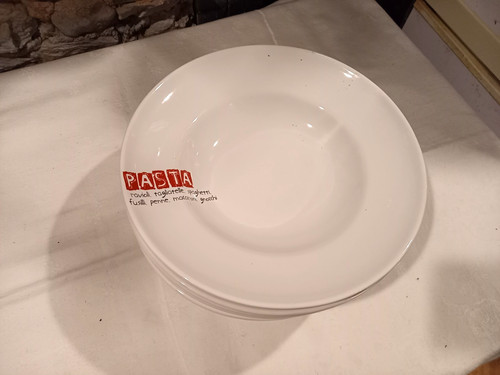 Assiettes faience pasta - 6, en