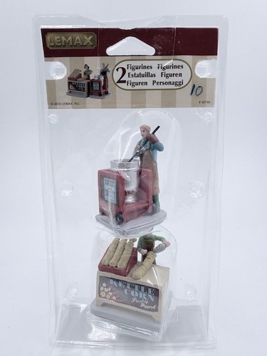 Lemax kettle corn stand - kettle, -2