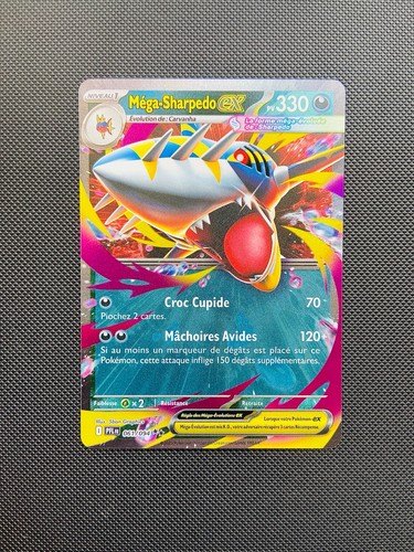 Carte pokémon méga sharpedo - carte,