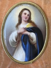 Tableau Huile Miniature Sur