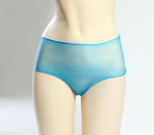 Culotte transparente bleue