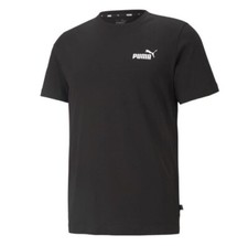PUMA Homme Petit Logo QT T-Shirt Gr. L Tee Noir 586668 01 Haut Neuf
