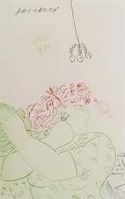 Alekos FASSIANOS - "Serena I" - Pointe-sèche originale signée - 1989