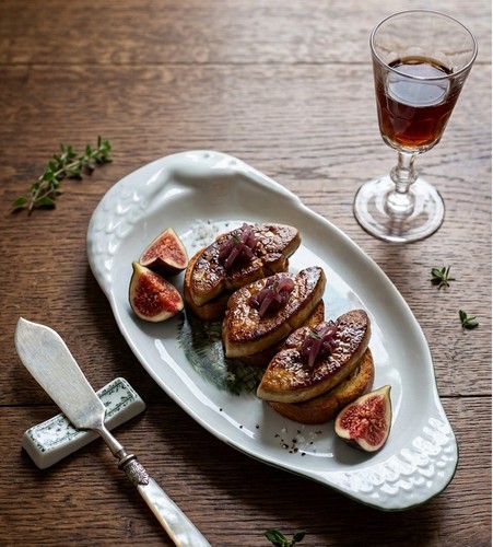 Assiette foie gras - assiette,