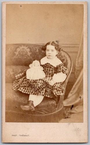 Cdv fillette poupée de - cdv,