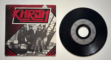 KHROM Victime / Brenka 7" vinyle 45t Rare French 1984 Hard Rock Trust signed