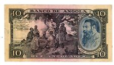 ANGOLA Billet 10 ANGOLARES 1946 1947 ND P78 VF+/XF