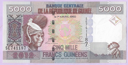 5000 francs guinée - 5000, 2012