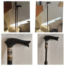 Cannes à Système Quart de Tour Pommeau Poisson 89 cm Défense 