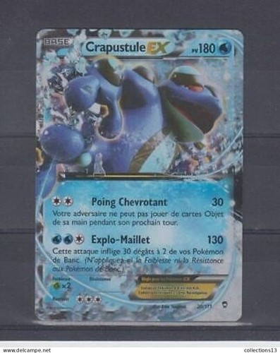 Carte pokemon crapustule - crapustule, ex