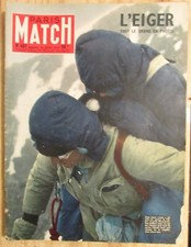 MONTAGNE SUISSE ALPINISME RÉCIT PHOTOS DRAME EIGER TERRAY PARIS MATCH 1957