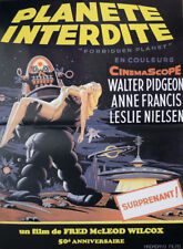 FORBIDDEN PLANET - ROBOT/ PIDGEON / NIELSEN - REISSUE FRENCH MOVIE POSTER