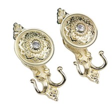 Paire de crochets de rideaux