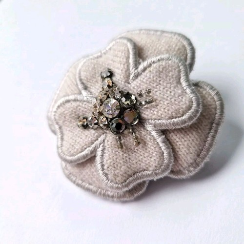 Broche camélia cachemire - broche,