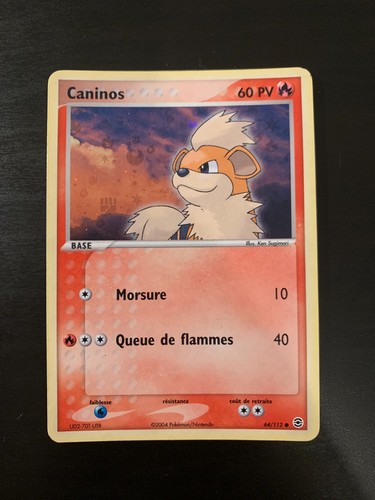 Carte pokémon caninos - carte,