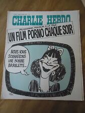 CHARLIE HEBDO N°204 PORNO TELE PRESENTATRICE CABU  WOLINSKI 14 oct 1974 ORIGINAL