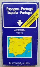 Carte Routière - ESPAGNE - PORTUGAL - recto/verso de 1998