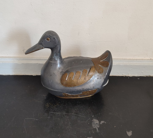 Boite métal canard vintage - en,