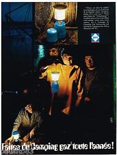 PUBLICITE ADVERTISING 0105  1970  Les lampes LUMOGAZ  CAMPING -GAZ