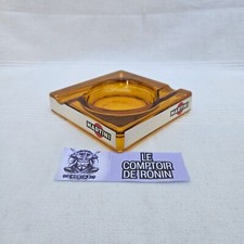 MARTINI : Cendrier MARTINI Verre Ambré - Collection - Vintage - Bar - Bistrot