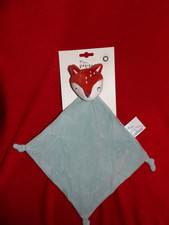 Doudou Plat Renard Marron Et