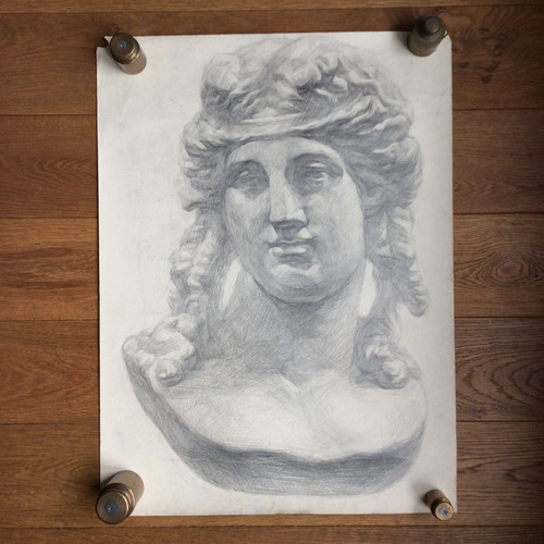 Grand dessin tête statue - grand,