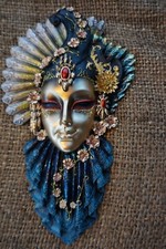 WU74136 C FIGURINE MASQUE LUXE  CARNAVAL DE VENISE VENITIEN LE BIJOU II GIOIELLO