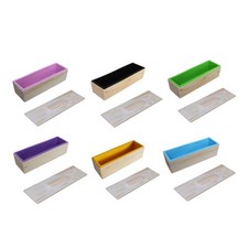 Moule à Savon Rectangulaire En Silicone avec Boîte En Bois