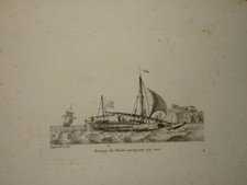 BELLE GRAVURE PAYSAGE MARINE