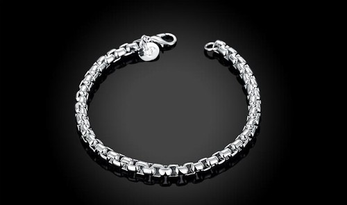 Bracelet argent mailles