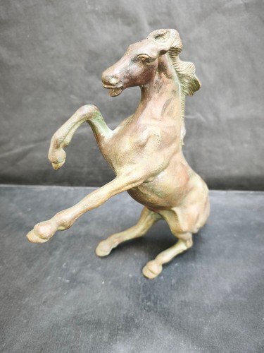 Cheval cabré bronze - cabré, en