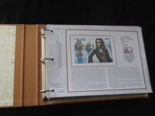 50 documents philatéliques CEF soie 1982 en classeur