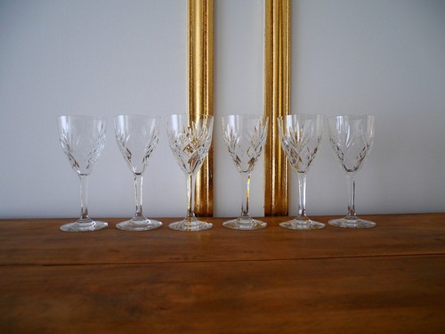 Lot verres eau cristal - verres,