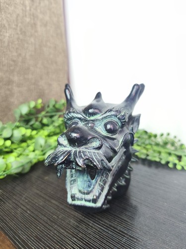Sculpture tete dragon - sculpture,