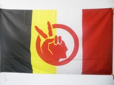 DRAPEAU AMERICAN INDIAN MOVEMENT 150x90cm - DRAPEAU MOUVEMENT DES INDIENS Dâ??AM