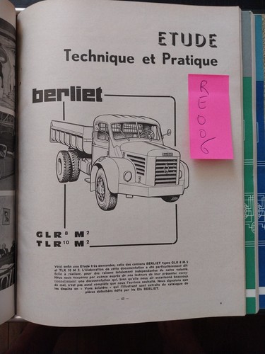 Revue technique berliet glr8 - revue,
