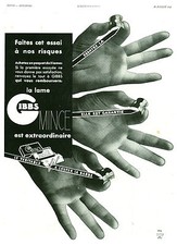 Publicité ancienne lames de Rasoir GIBBS 1941 
