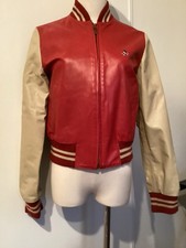 Bomber En Cuir Bicolore