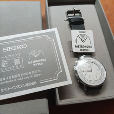 Montre SEIKO SMW006A Métronome Monotone Standard Line Affichage Analogique Ne...