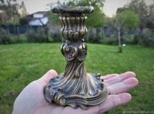 Chandelier ancien Rocaille bronze XIX siècle Antique Rococo bronze candlestick