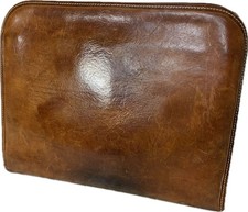 Sac pochette cuir marron RRL