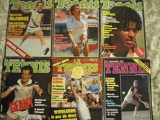 06 Magazines Monde du Tennis et Tennis Magazine de 1984