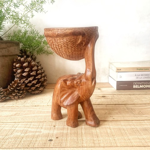 Vide poche éléphant bois - vide-poche,
