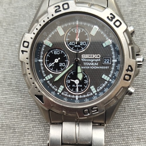 Seiko chronograph titane - chronograph,