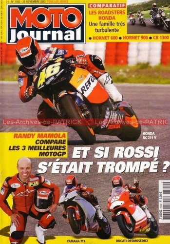 Moto journal 1592 honda - honda, cb