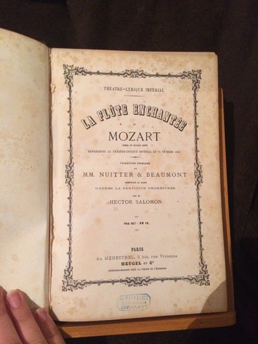 Mozart flûte enchantée - mozart, la